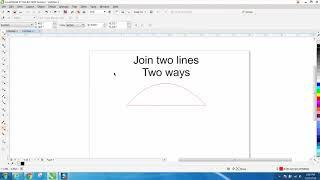 Corel draw Tips & Tricks Join two lines, Two ways