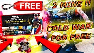 HOW TO GET COLD WAR FOR FREE on PS4 & PS5 Tutorial | FREE Access to Cold War MULTIPLAYER OUT NOW ! 
