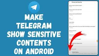 How to Make Telegram Show Sensitive Content on Android (2024) | Telegram Tutorial