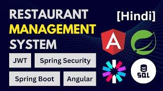 Restaurant Management System |Spring Boot + Angular + MySQL |Complete Project | Hindi | [2023] [NEW]