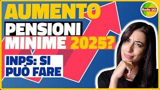 PENSIONI MINIME 2025 POSSIBILE AUMENO INPS CAMPAGNA RED 2024 SCADENZA