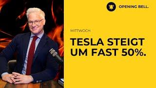 Tech-Rallye geht weiter | Tesla nach fast 50% Rallye im Fokus