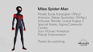 Fan Animation Miles Spider Man / Blender and Unreal Engine 5