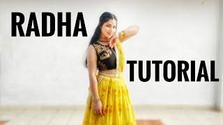 Radha TUTORIAL with Music | Easy Wedding Dance on Radha | Sangeet Dance | SOTY | Alia Bhatt