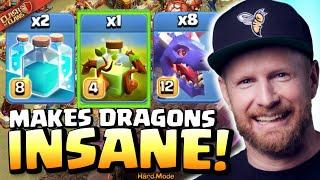 TH17 Dragon Attacks are BROKEN with OVERGROWTH and CLONE! Clash of Clans