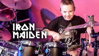 Run To The Hills - Iron Maiden (9 year old drummer)