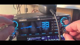 Uniden Bearcat 980SSB with 11 meter skip happening Channel 6 AM Channel 38 LSB Shortwave