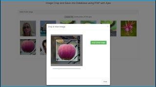 Crop & Insert Image into Mysql using jQuery with PHP Ajax