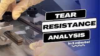 Tear resistance (trouser) | Analysis in one minute