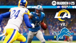 Los Angeles Rams vs. Detroit Lions | Week 1 Madden 25 Simulation