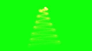 Christmas tree green screen video