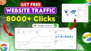 How To Get Free Website Traffic for Adsense Approval || Get Daily 8000+ Clicks From Google