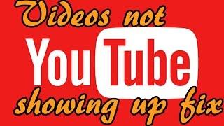 Videos not showing up on your channel FIX !! Youtube Problem Tutorial