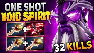 x3 Divine Rapiers Void SpiritOne Shot Build 32 Kills | Dota 2 Gameplay