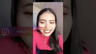 Bella Moza menonjol remas TT live bigo bikin crt 