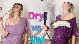 Dry Vs. Wet Transparent Try-On Haul | Clothes Review