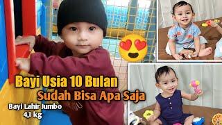 PERKEMBANGAN BAYI USIA 10 BULAN DAN CARA STIMULASI NYA #dirahusnafamily