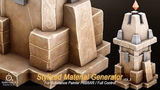 Stylized Material Generator For Substance Painter