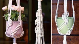 DIY Macrame Plant Hanger EASY Wave Pattern Tutorial