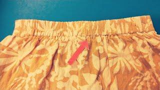 How to make an elastic waistband bigger or smaller by short cut way. DIY