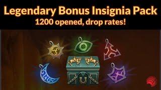 Neverwinter: Opening 1200 Legendary Bonus Insignia packs - droprates!