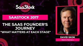 The SaaS Founder's Journey: "What Matters at Each Stage" | SaaS Conference | SaaStock 2017 -Dublin