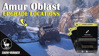 ALL Upgrade Locations (Amur Oblast DLC) SnowRunner Phase 4 New Maps