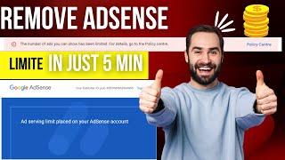 Good News! 100% Solution Of Temporary Ads Serving Limit Placed On Your Google Adsense Account