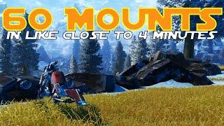 SWTOR: 60 Mounts in 4 Minutes