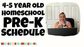 2020 PREK HOMESCHOOL SCHEDULE | Our 4 Year Old Homeschool Schedule for This Year