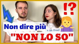 Stop Saying "NON LO SO" in Italian: That's so Boring! Learn the ALTERNATIVES to Express IGNORANCE!