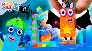 Top of the Blocks - Numberblock Two's Halloween Show! | Toy Play & Count | @Numberblocks