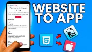 How to Convert a Website into an App | Convert HTML to APK and iOS App