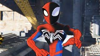 The Spectacular Spider-Man Symbiote Transformation His MOD Suit in Spider-Man Remastered PC