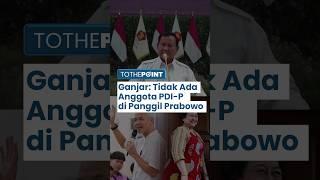 Tanggapan Ganjar usai Pemanggilan Menteri: PDI-P Tidak Akan Terjun ke Pemerintahan Prabowo-Gibran