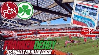 FRANKENDERBY MIT XXXL CHOREO!!! / 1. FC Nürnberg vs. SpVgg Fürth / Stadionvlog FANPRIMUS