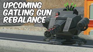 UPCOMING GATLING GUN CHANGES | Tower Defense Simulator | ROBLOX