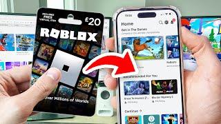 How To Redeem Roblox Gift Cards On iPhone - Full Guide