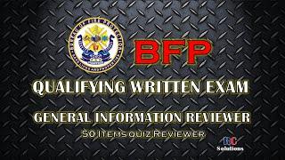 BFP QUALIFYING WRITTEN EXAM 2023