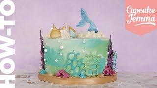 How to Make an Underwater Mermaid Cake | Decoration & Tutorial | Cupcake Jemma