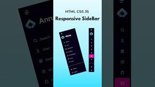 Sidebar Menu | HTML CSS and JavaScript