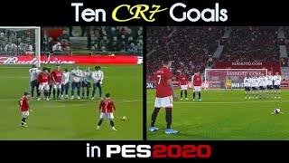 PES Recreation ►Cristiano Ronaldo 10 AMAZING Goals 