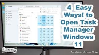 4 Easy Ways How to Open Task Manager Windows 11