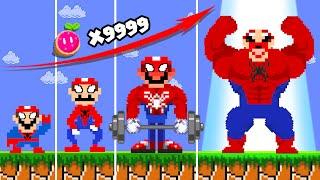 Super Mario Bros. But Wonder Rainbow Seed Make Mario Spider Stronger | ADN MARIO GAME