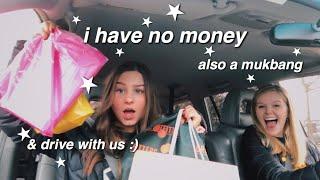 drive with us / mukbang / *late* black friday shopping VLOG | isabelle dyer