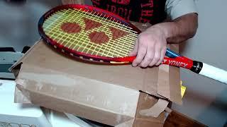 How to Stencil a Logo on your Tennis Strings / Yonex Vcore 98