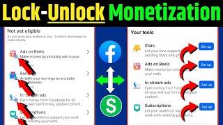 Facebook Monetization Tools Locked To Unlock Process  | Fb Tools Lock problem