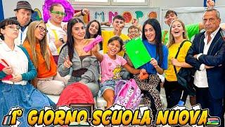 PRIMO GIORNO NELLA NUOVA SCUOLA DI ILARY E ZIA NICOLE CON TUTTI I NOSTRI AMICI!