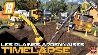   Digging Dirt & Connecting New Pipes Using Case Poclain 61⭐ FS19 Les Plaines Ardennaises V2