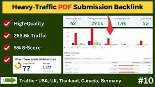 Drive Heavy Traffic to Publish Your PDF on That Website | High Quality PDF Submission Site 2024